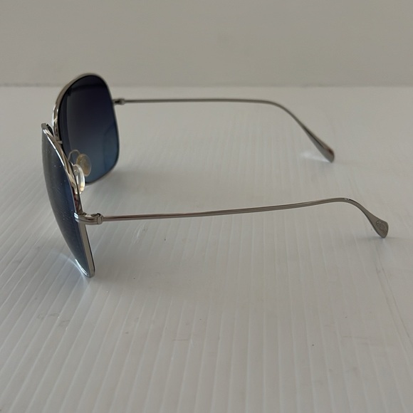 RARE Oliver Peoples Elsie Titanium Blue Chrome with Pacific Gradient Sunglasses - Picture 4 of 10